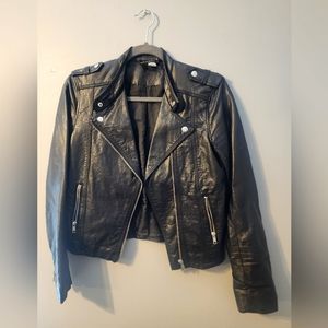 Vegan Leather Moto Jacket